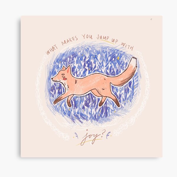 What makes you jump up with joy? Canvas Print