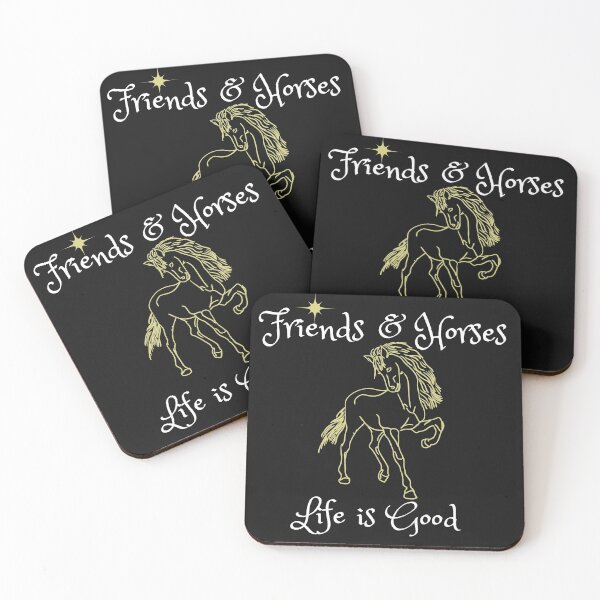 Item preview, FRIENDS & HORSES LIFE IS GOOD designed and sold by ChunkyMonty.