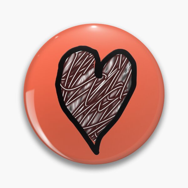 Item preview, Scribbled Heart (Orange) designed and sold by ScarletPanda.