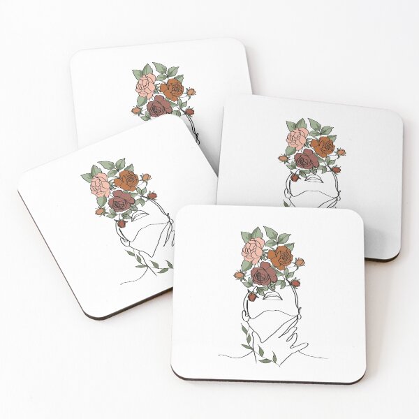 Item preview, Flower woman head line art designed and sold by metisartdesign.