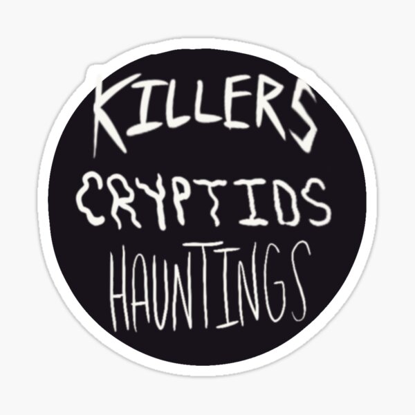 Killers Cryptids Hauntings Logo Sticker
