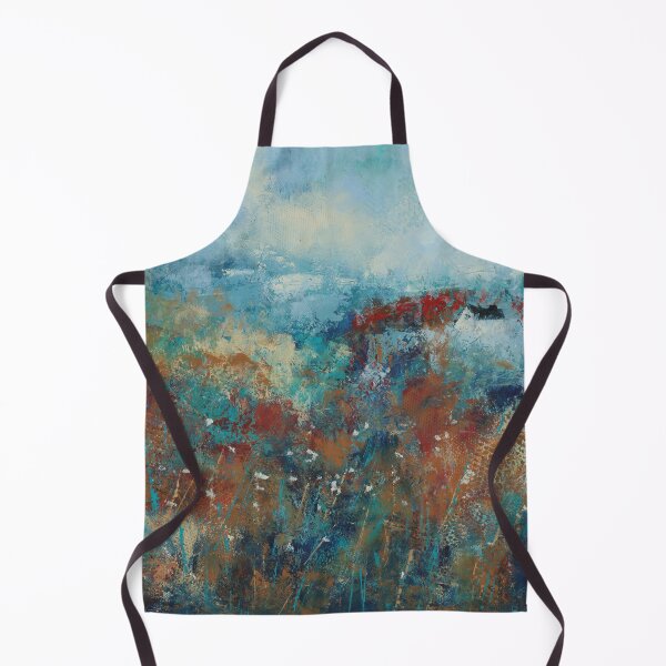 Item preview, Contentment cold wax and oil expressive landscape designed and sold by Melindabythesea.