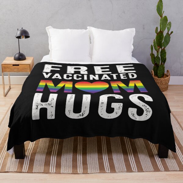 Item preview, Gay Pride Free Vaccinated Mom Hugs LGBT 2021 designed and sold by anthonybarr1205.