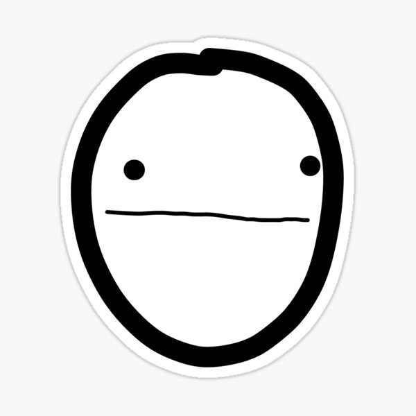 Derp Face Stickers Redbubble - derp roblox face