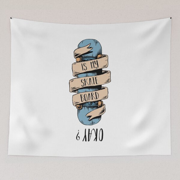 Item preview, Skateboarding Quotes Is My Board Ok Okay? Skater and skateboard designed and sold by biigshow.