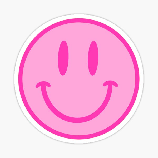 pink SMILEY! Sticker