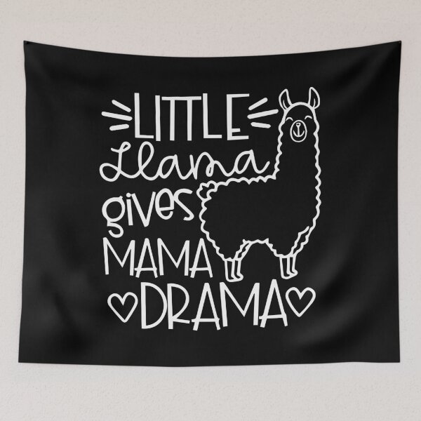 Item preview, Funny Little Llama Gives Mama Drama designed and sold by ZimbomDesigner.