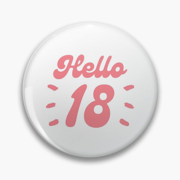 Item preview, Hello 18 | 18th Birthday designed and sold by Presto Prints Design.