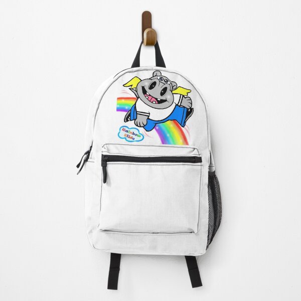 Item preview, Happy Hippo playing with a rainbow slide designed and sold by Shirley cute art .