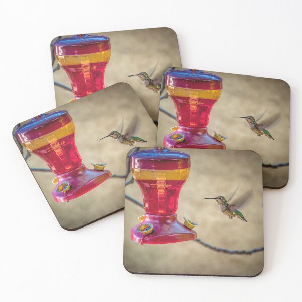 Item preview, Hummingbird at Feeder designed and sold by Quinn Wright.