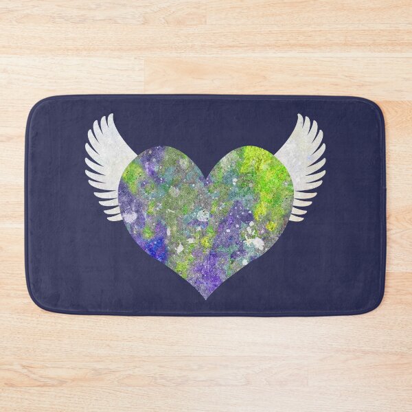 Item preview, Colorful Stone Heart - Indigo & Green designed and sold by RawSunArt.