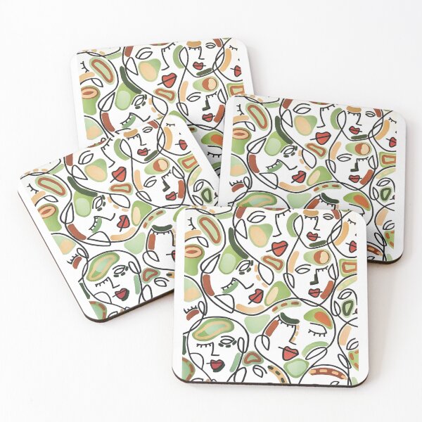 Item preview, Sage Abstract Faces designed and sold by artbydvo.