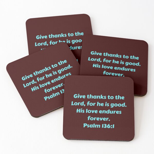 Item preview, Bible Verse Psalm 136:1 designed and sold by Prayingwarrior.