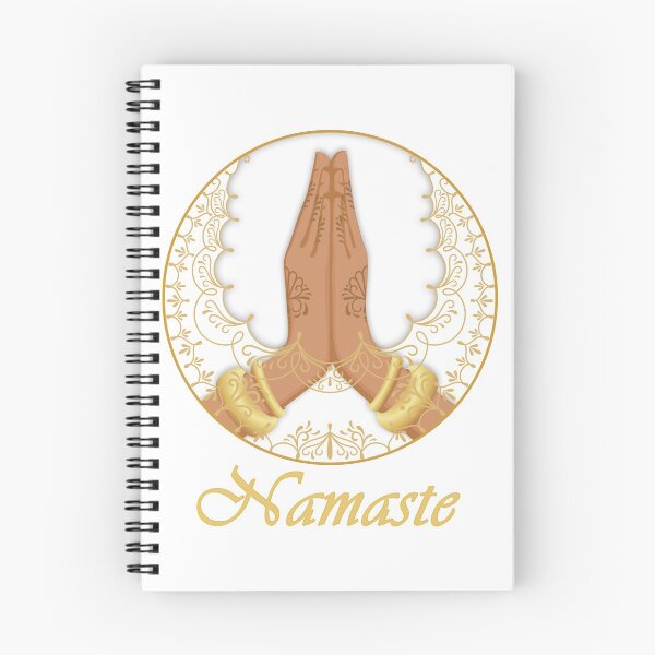 Item preview, Namaste Hands White Mandala designed and sold by MandalaSoul.