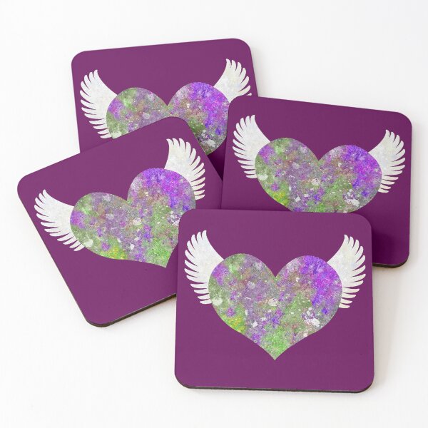 Item preview, Colorful Stone Heart - Violet & Green designed and sold by RawSunArt.