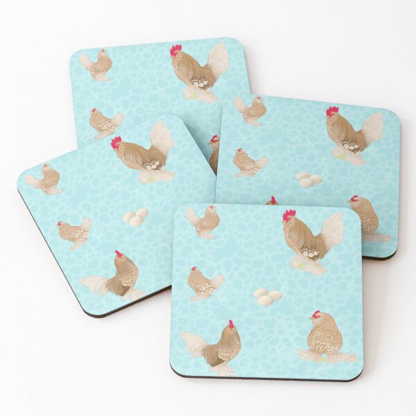 Item preview, Golden Neck Belgian D'Uccle Pattern Blue designed and sold by Ashley Gagnon.