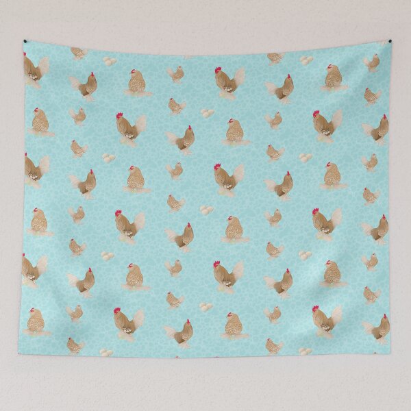Item preview, Golden Neck Belgian D'Uccle Pattern Blue designed and sold by Ashley Gagnon.