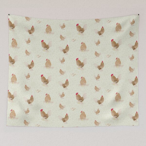 Item preview, Golden Neck Belgian D'Uccle Pattern Cream designed and sold by Ashley Gagnon.