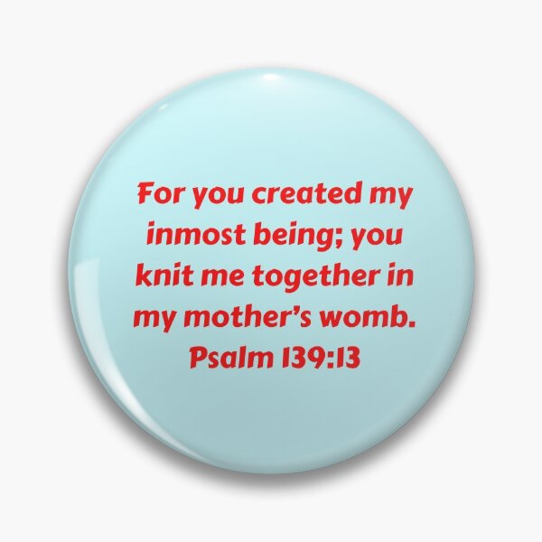 Item preview, Bible Verse Psalm 139:13 designed and sold by Prayingwarrior.