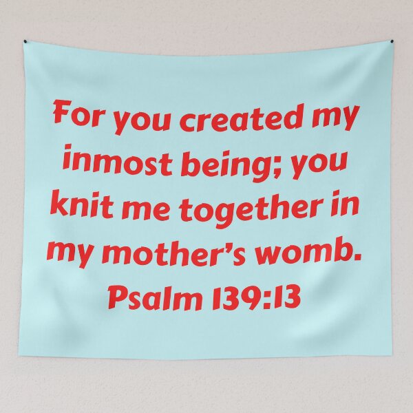 Item preview, Bible Verse Psalm 139:13 designed and sold by Prayingwarrior.