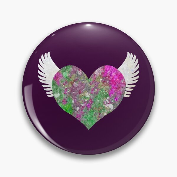 Item preview, Colorful Stone Heart - Pink & Green designed and sold by RawSunArt.