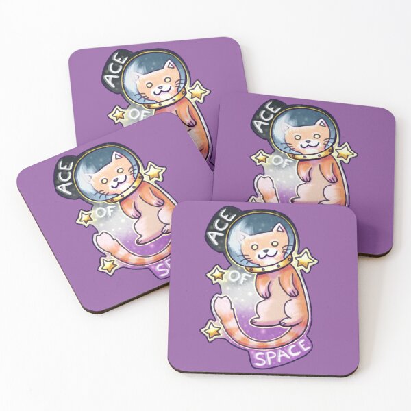 Item preview, Ace of Space Kitty / Asexual Pride / Ace Pride designed and sold by theHoodedNeku.