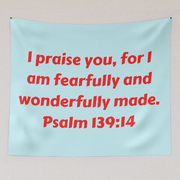 Item preview, Bible Verse Psalm 139:14 designed and sold by Prayingwarrior.
