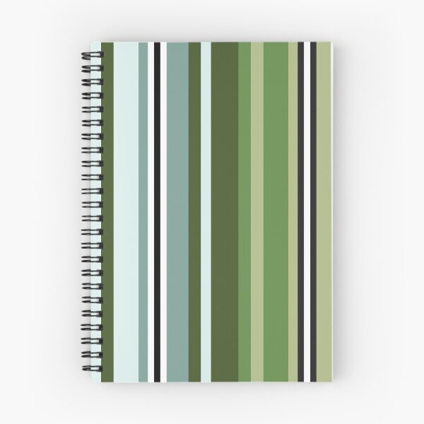 Item preview, Vertical stripes shades of cyan, blue, green, sage color seamless pattern designed and sold by Rhu Creations.