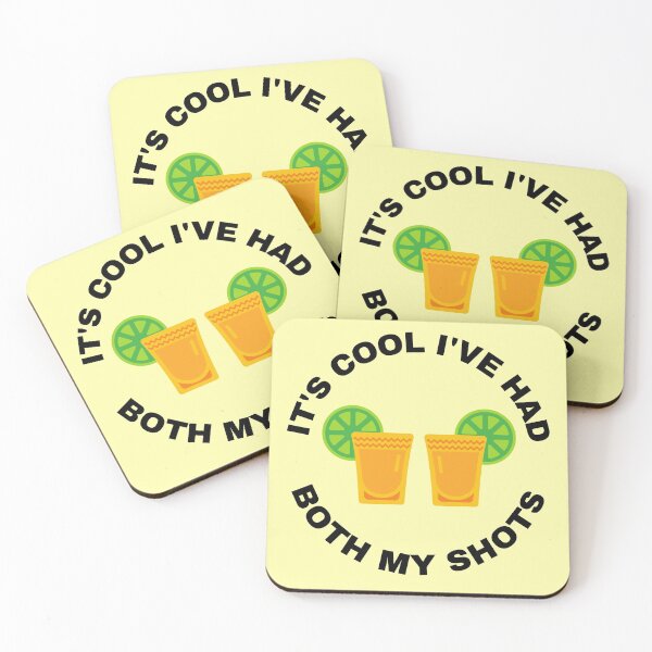 Item preview, It's Cool I've Had Both My Shots (yellow) designed and sold by TheEmilySuzanne.