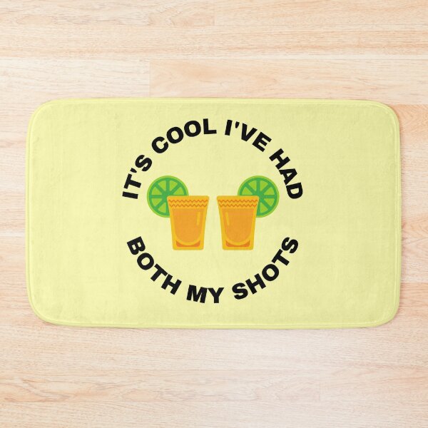 Item preview, It's Cool I've Had Both My Shots (yellow) designed and sold by TheEmilySuzanne.