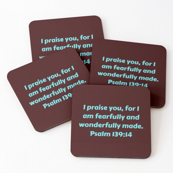 Item preview, Bible Verse Psalm 139:14 designed and sold by Prayingwarrior.