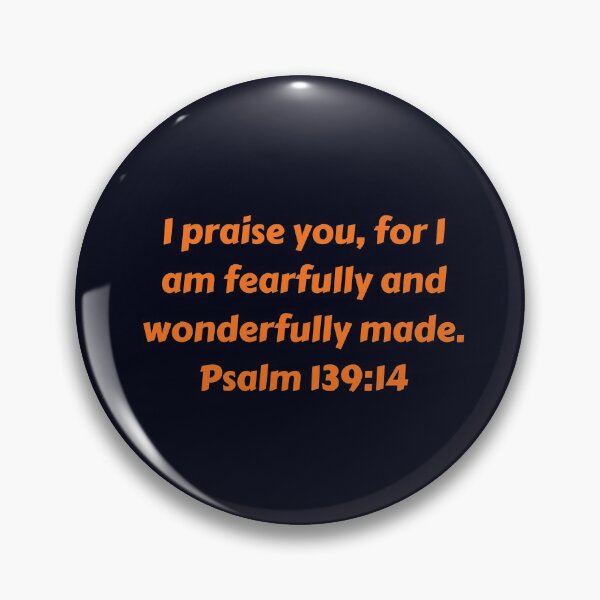 Item preview, Bible Verse Psalm 139:14 designed and sold by Prayingwarrior.