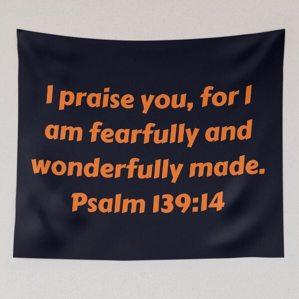 Item preview, Bible Verse Psalm 139:14 designed and sold by Prayingwarrior.