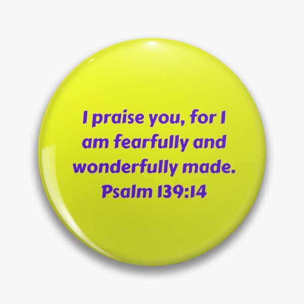 Item preview, Bible Verse Psalm 139:14 designed and sold by Prayingwarrior.