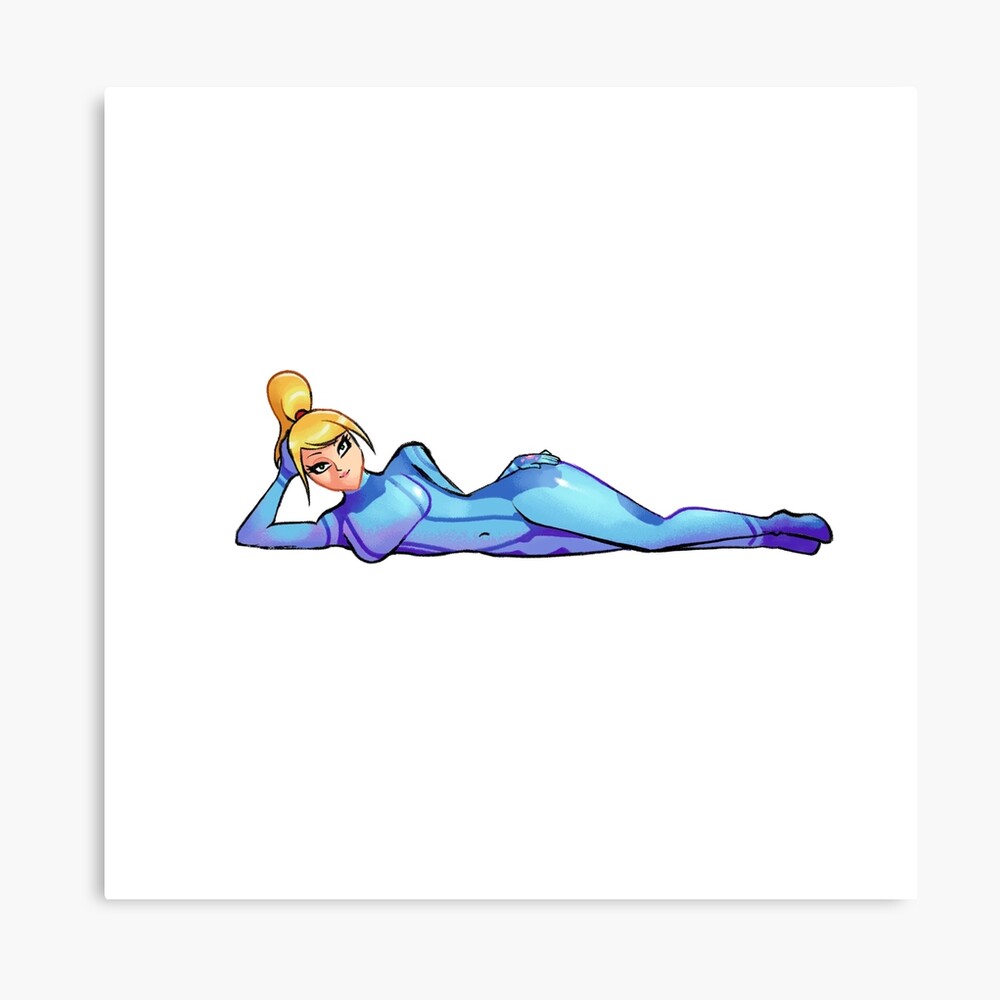 Póster for Sale con la obra «Zero Suit Samus de Metroid» de Big-Johns-Art |  Redbubble