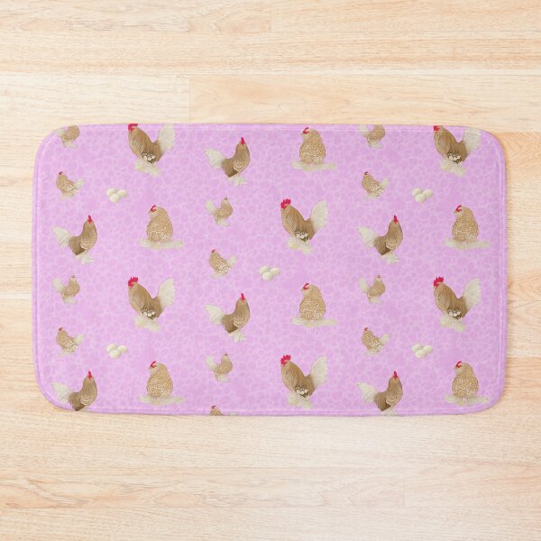 Item preview, Golden Neck Belgian D'Uccle Pattern Pink designed and sold by Ashley Gagnon.