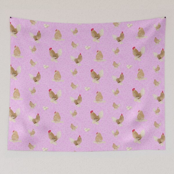 Item preview, Golden Neck Belgian D'Uccle Pattern Pink designed and sold by Ashley Gagnon.