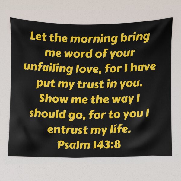 Item preview, Bible Verse Psalm 143:8 designed and sold by Prayingwarrior.