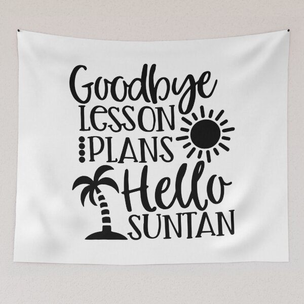 Item preview, Funny Goodbye Lesson Plans, Hello Suntan designed and sold by ZimbomDesigner.