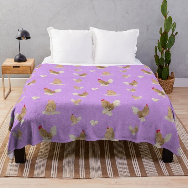 Item preview, Golden Neck Belgian D'Uccle Pattern Purple designed and sold by Ashley Gagnon.