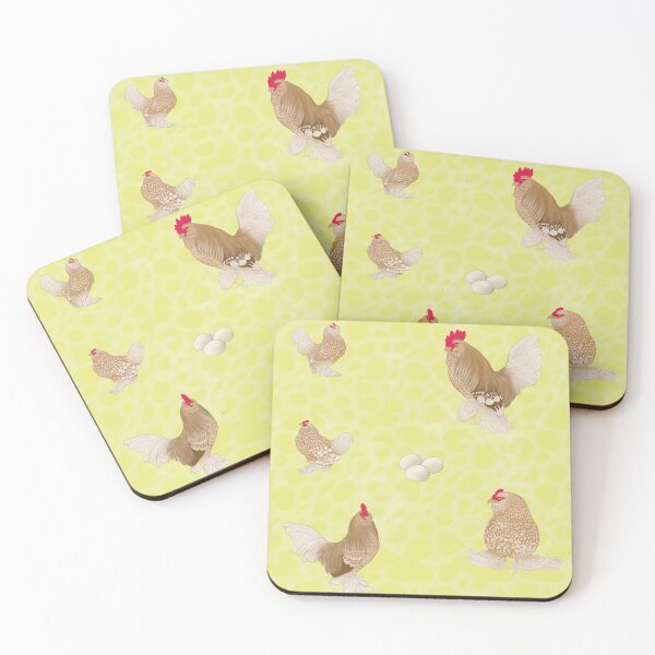 Item preview, Golden Neck Belgian D'Uccle Pattern Yellow designed and sold by Ashley Gagnon.