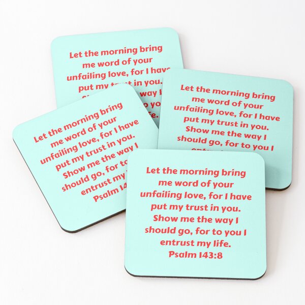 Item preview, Bible Verse Psalm 143:8 designed and sold by Prayingwarrior.
