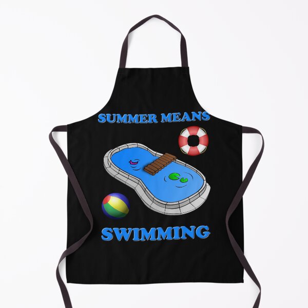 Item preview, Summer means swimming, beach ball, rescue tube, beach, fun, summer means swimming designed and sold by bimmer325.