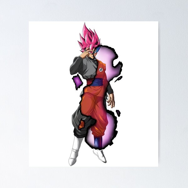 Dragon Ball Poster Goku Black SSJ Rose w/energy weapon 12in x18in Free  Shipping