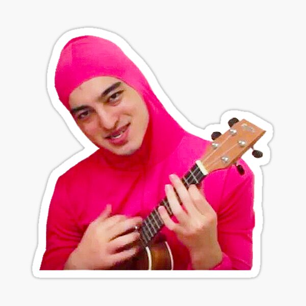 Pink Guy Stickers Redbubble - pink guy roblox decal