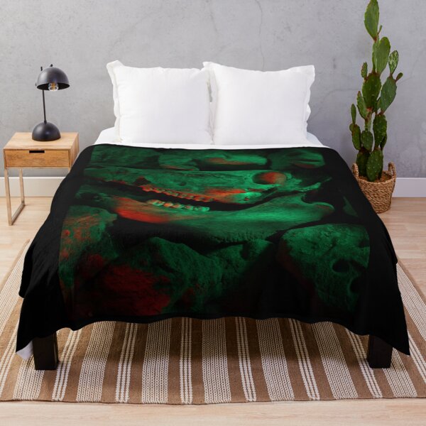Item preview, Glowing Neon Green & Red Cow Skulls Design designed and sold by EarthArtDesigns.