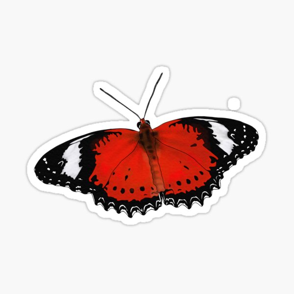 Item preview, Red Lacewing Butterfly designed and sold by Chickieandroo.