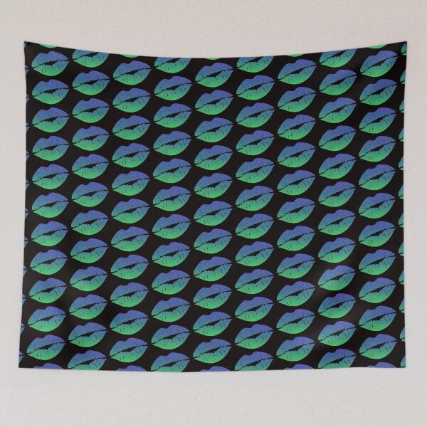 Item preview, Blue Ombre Faux Glitter Lips designed and sold by Felicity-K.
