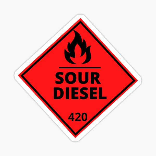 Item preview, Sour Diesel 420 - Cannabis Marijuana Pot Weed Strain – Design designed and sold by CannaCreative.