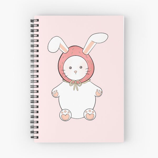 Item preview, Cute Bunny With a Strawberry Hat designed and sold by PinkcloudsArt.